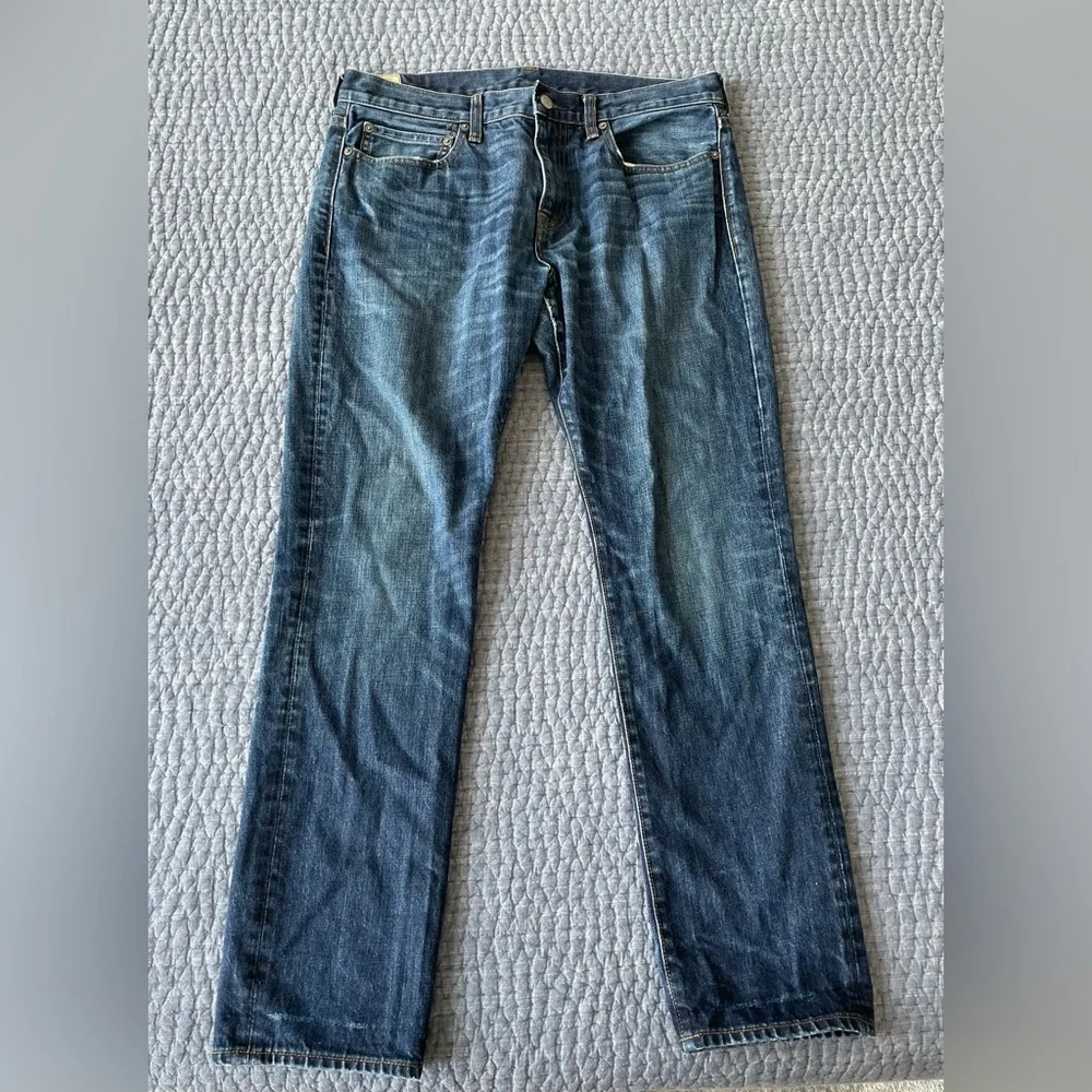 J. Crew Men's Blue Jeans 34x32 Casual Fit - Style 484